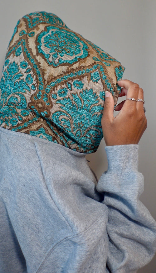 Brocade Print Hood