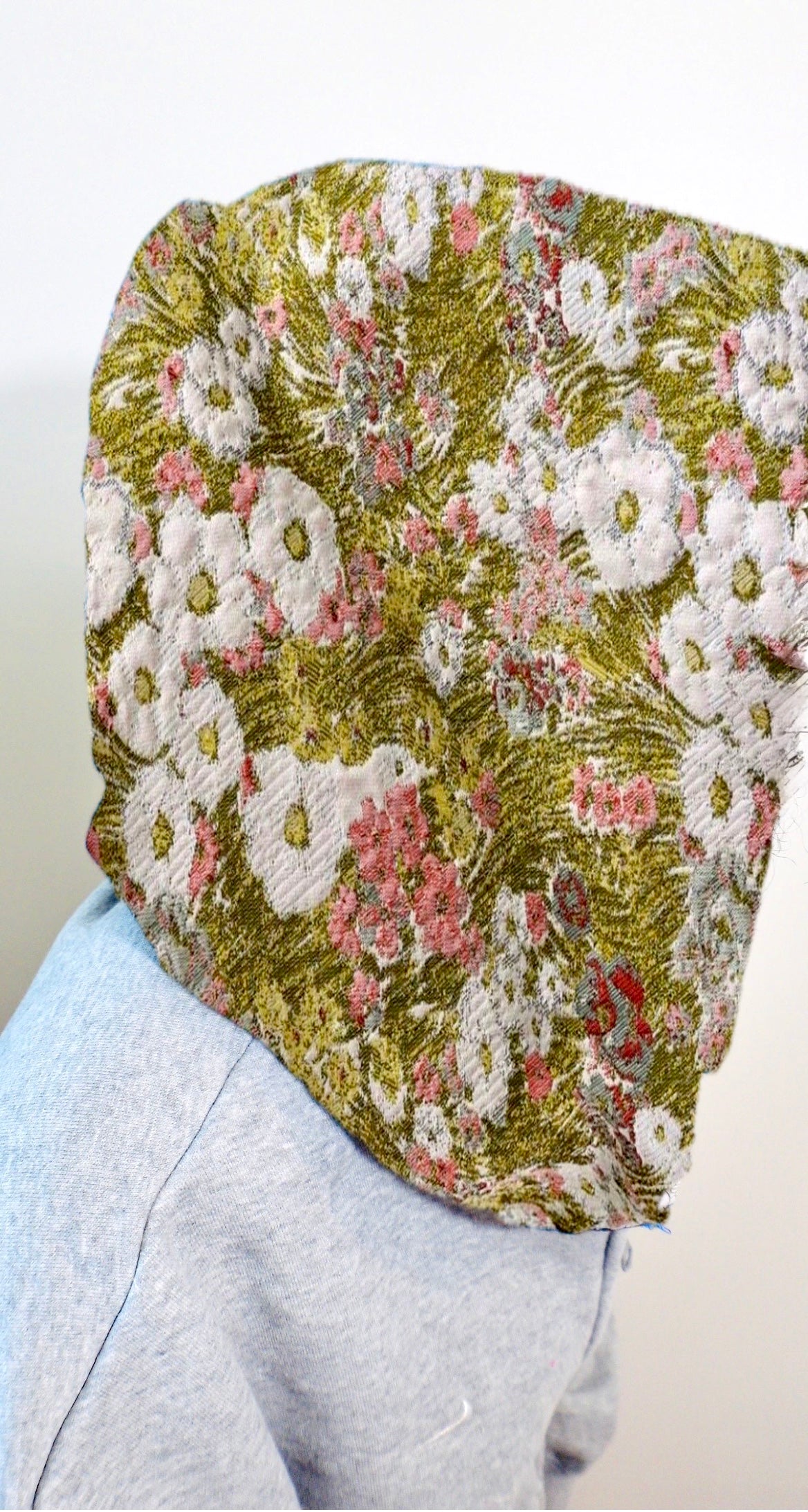 Floral Jacquard Hood