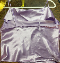 Load image into Gallery viewer, Lavish Lavender Satin Cowl Camisole
